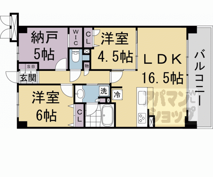 【エスリード京都梅小路公園】間取