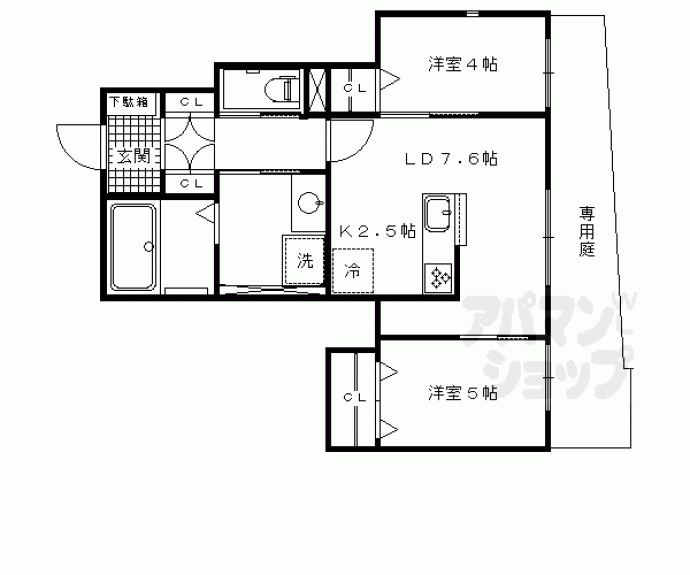 【エルメゾン京都堀川丸太町】間取