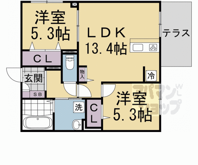 【エスポワール東山】間取