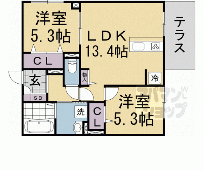 【エスポワール東山】間取