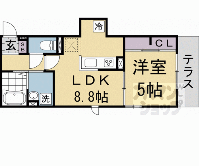 【ＬｕＳｏｌｅ嵐山】間取