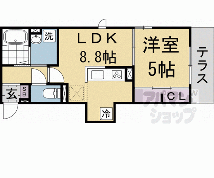 【ＬｕＳｏｌｅ嵐山】間取