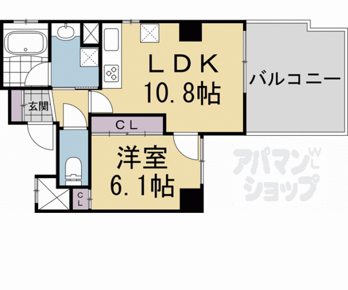 【ベルビュー西陣】間取