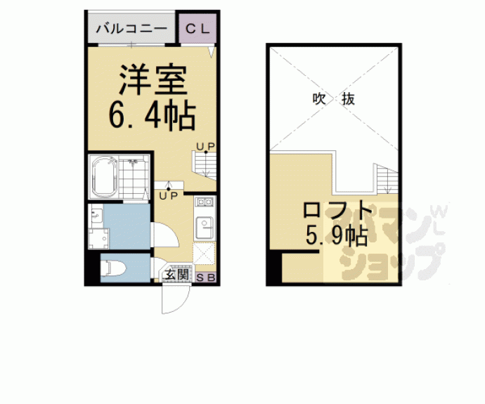 【ハーモニーテラス醍醐新開Ⅱ】間取