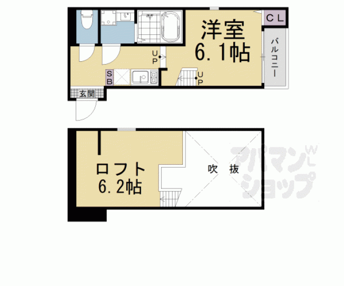 【ハーモニーテラス醍醐新開Ⅱ】間取