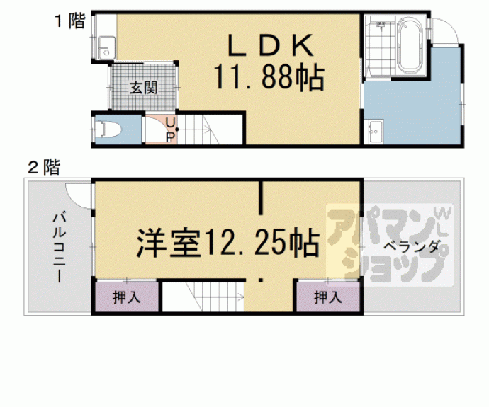 【醍醐槇ノ内町貸家】間取