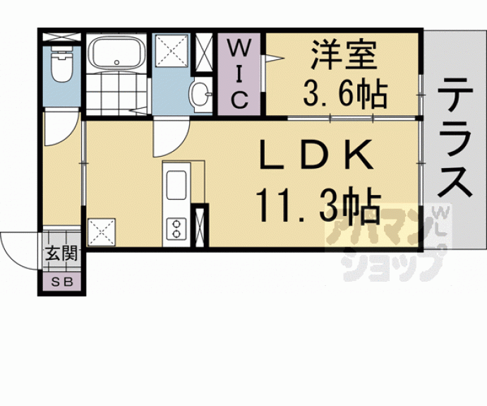 【グレース西院】間取