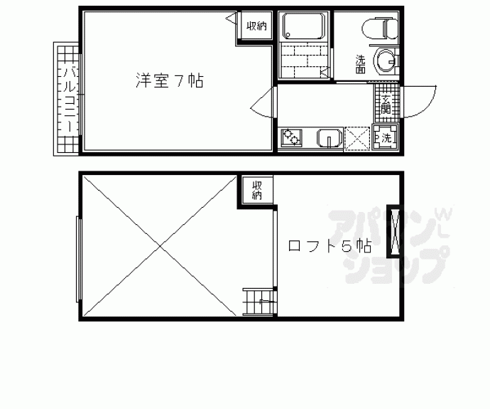 【ｓｔａｂｌｅ三条大宮】間取