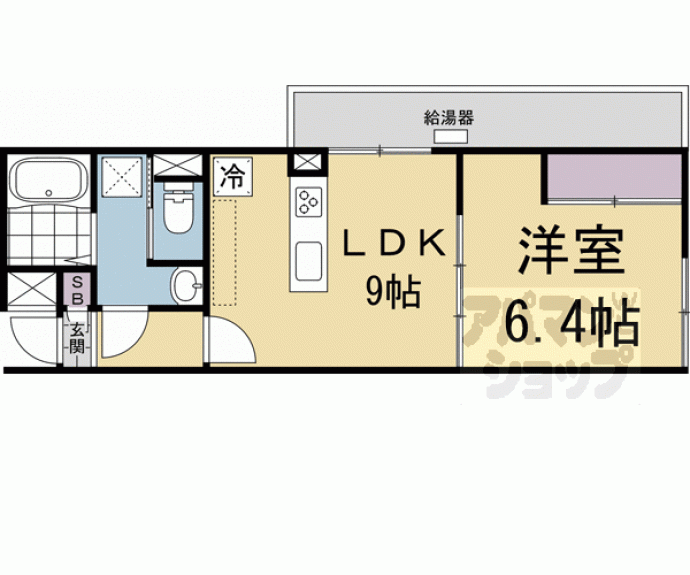 【メゾンドクレール西大路】間取