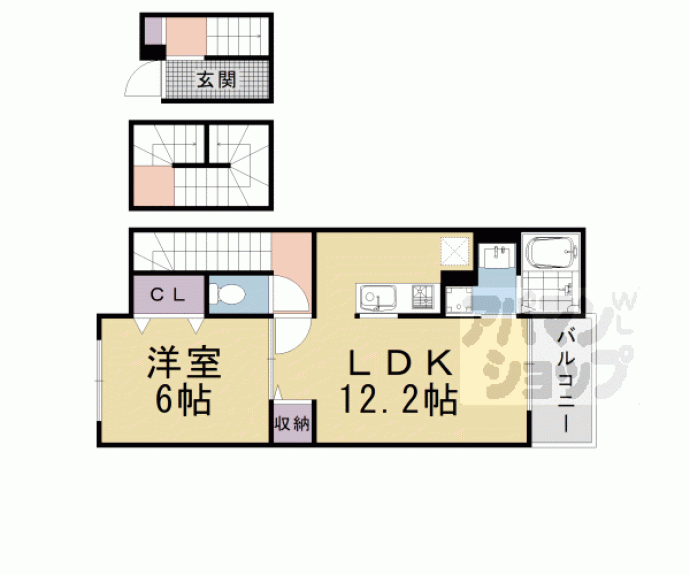 【テオーリア小川Ⅰ】間取