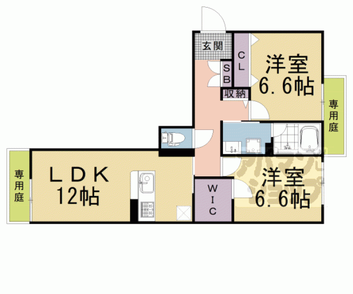 【セントリヴィエ京都嵐山Ⅴ】間取