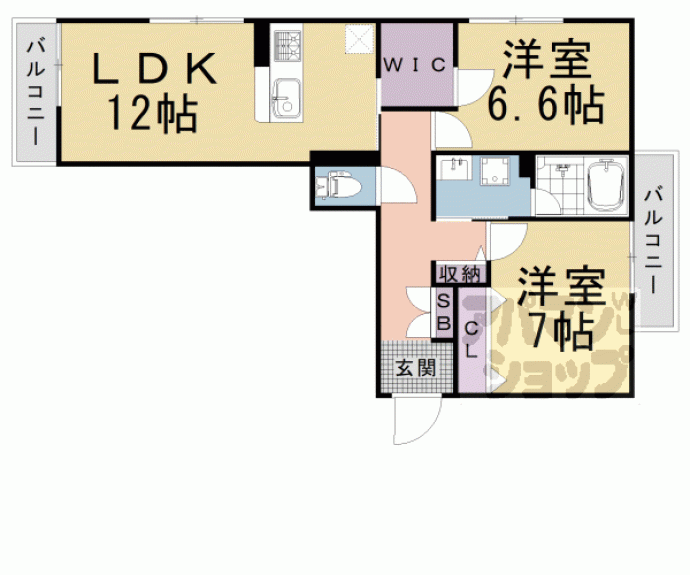 【セントリヴィエ京都嵐山Ⅴ】間取