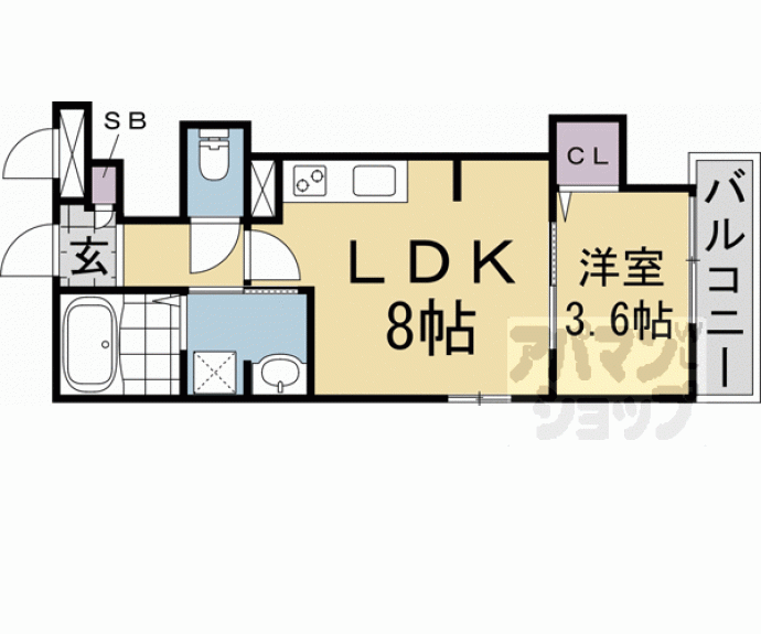 【シエーナ御前五条】間取