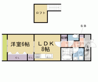 【深草飯食町８２５－６貸家】