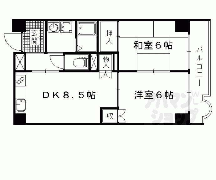 【シャンドール東野】間取