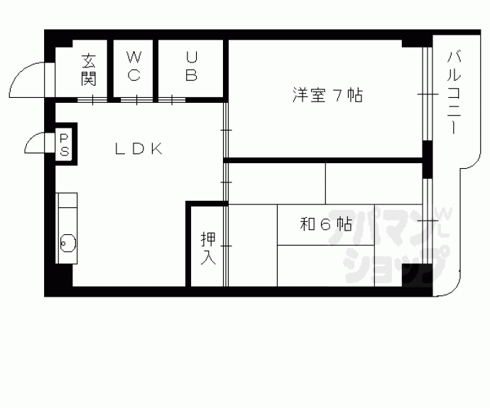 【ドミール小野】間取