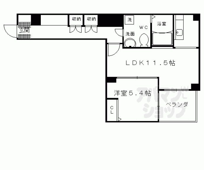 【アマルフィ山科】間取