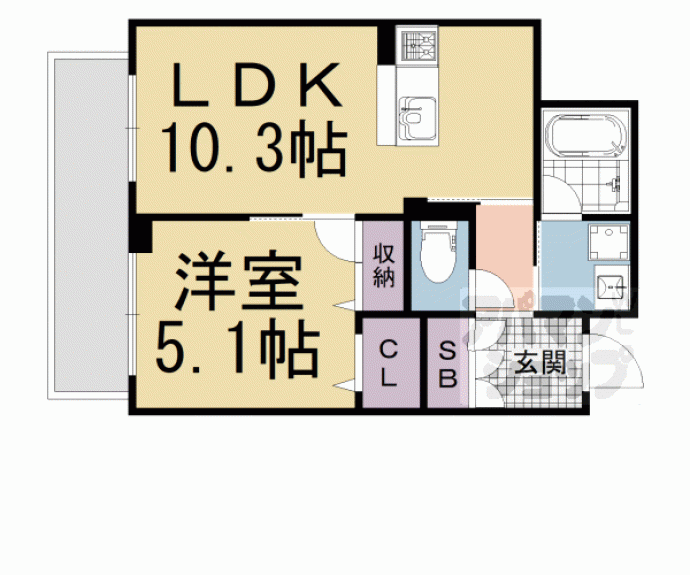 【シャーメゾンフォーチュンフィールド】間取