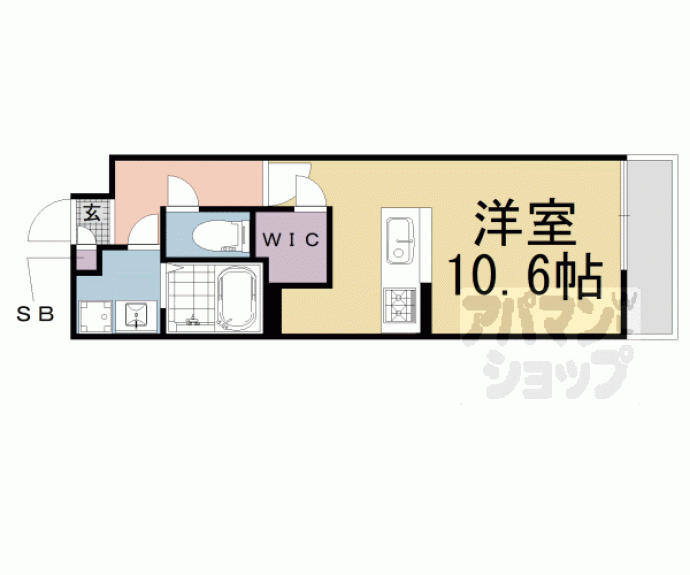 【ＴＨＥ　ＧＡＲＮＥＴ　ＳＵＩＴＥ　ＲＥＳＩＤＥＮＣＥ　山科三条】間取