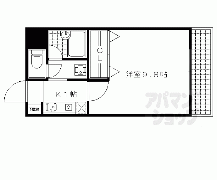 【サンライフ山科】間取