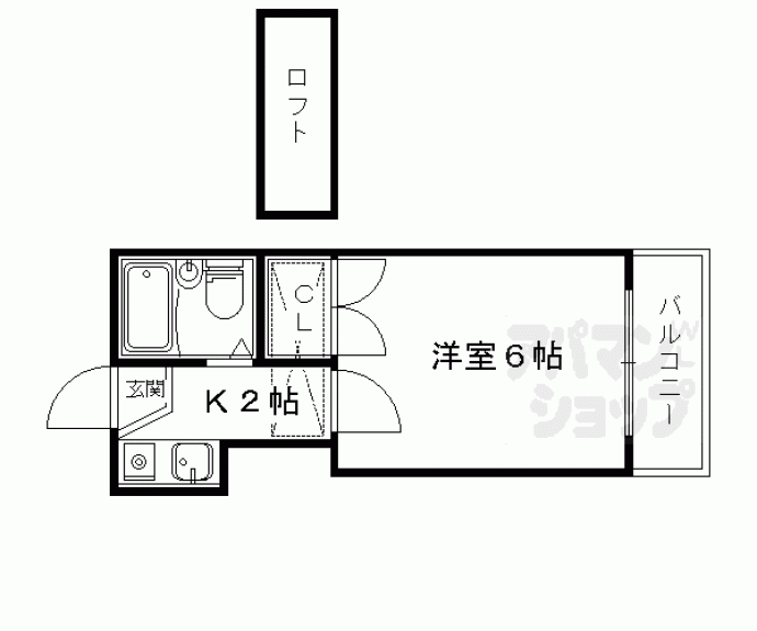 【ダイヤモンドパレス山科】間取