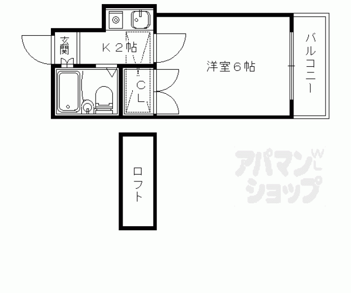 【ダイヤモンドパレス山科】間取