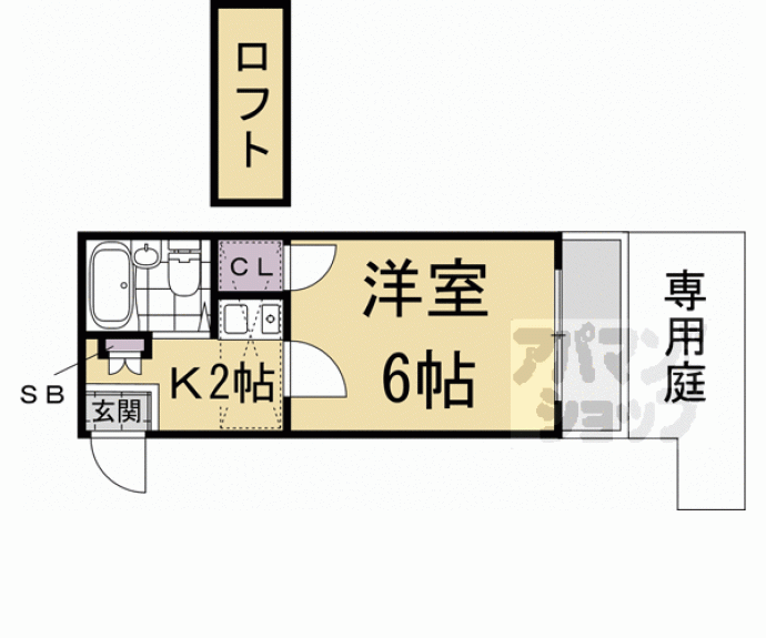 【ダイヤモンドパレス山科】間取