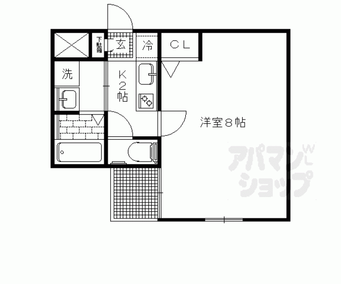 【Ｇｌａｄｖｉｓ京都洛北】間取