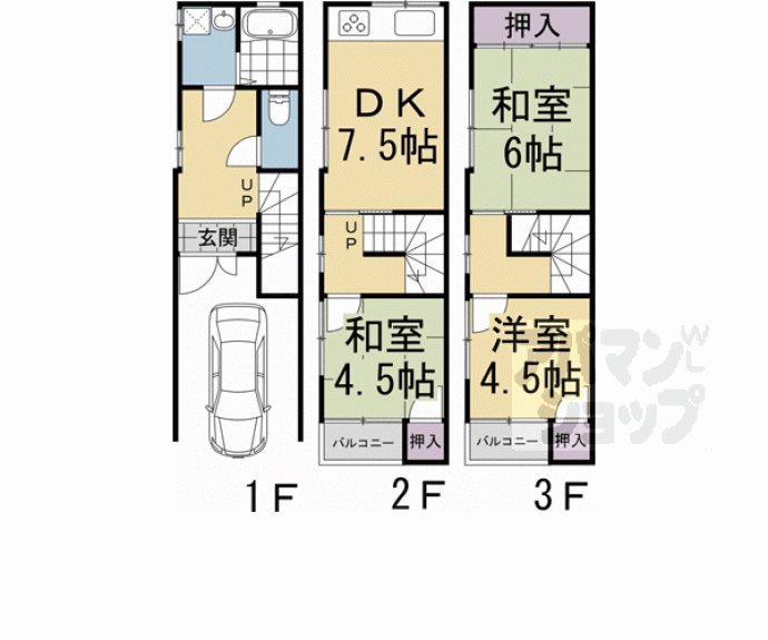 【東野南井ノ上町貸家】間取