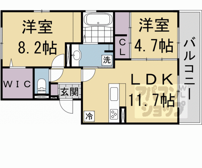 【リバーポート伏見】間取