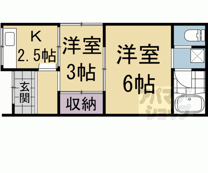 【小倉町山際３０－１７貸家】間取