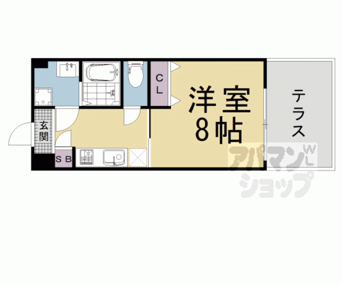 【Ｐｏｕｒ　Ｔｏｕｊｏｕｒｓ東福寺】間取