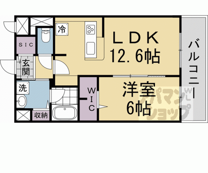 【ＫＣＣフラット西京極】間取