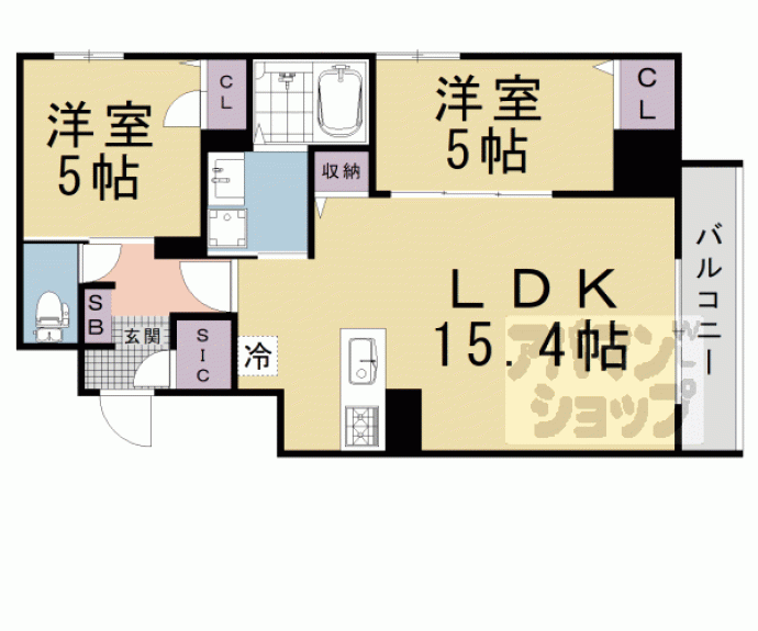 【Ｒ－Ｇｒａｎｔｚ堀川五条】間取