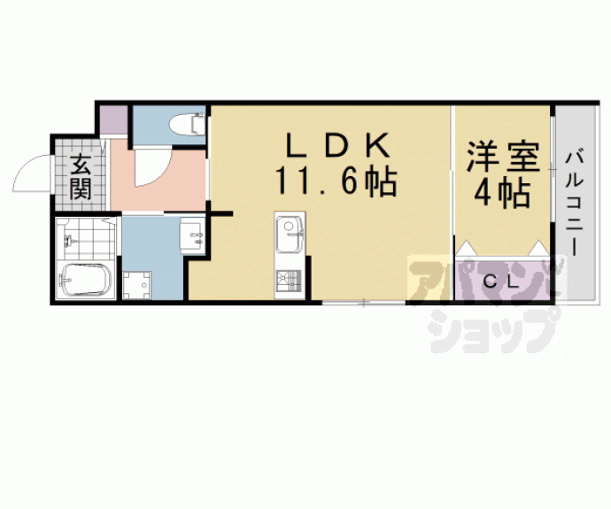 【アベニュー堀川六角】間取