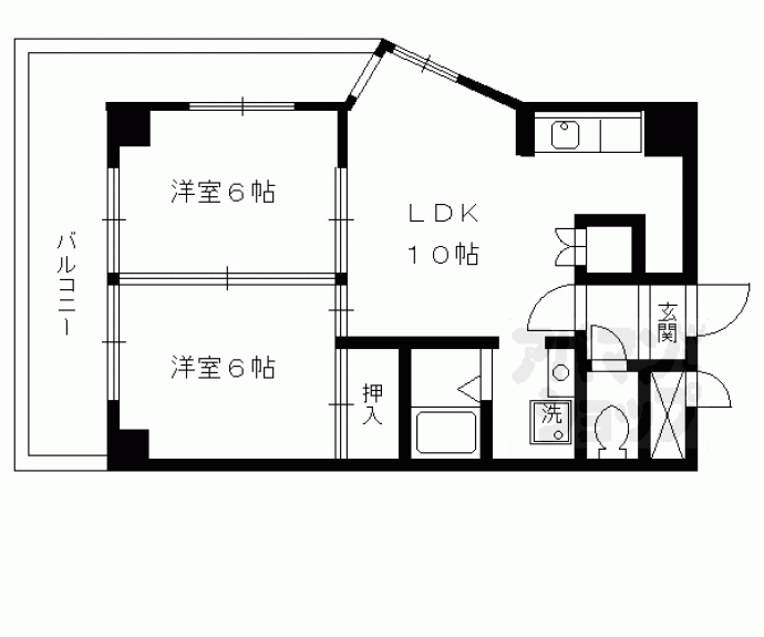 【メゾンたつみ】間取