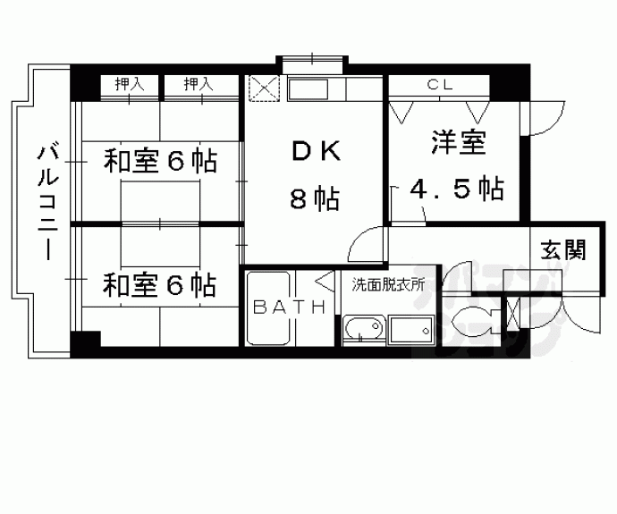 【スカイハイツ和新】間取