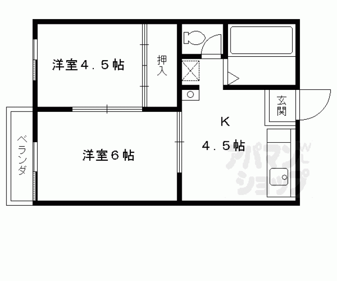 【ハイツ森】間取