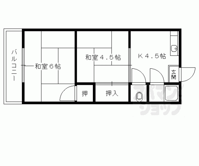 【広沢コーポＢ棟】間取