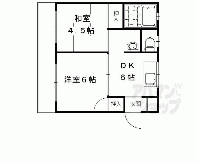 【メゾン嵯峨の道】間取