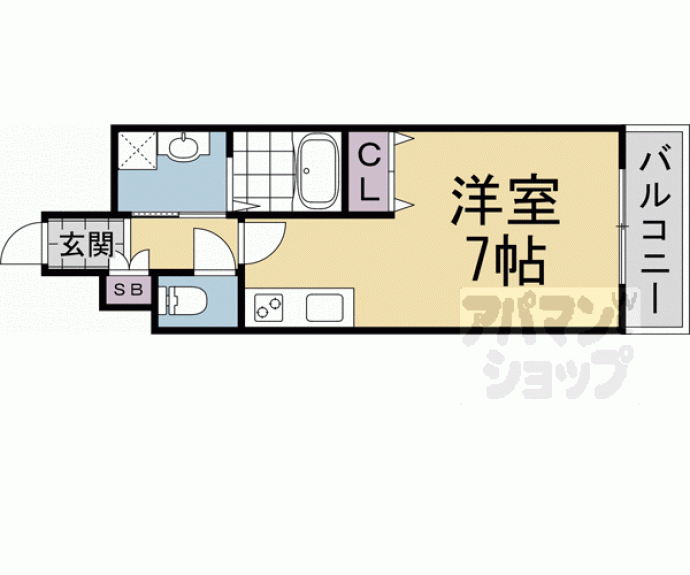 【ＴＨＥＧＡＲＮＥＴＳＵＩＴＥＲＥＳＩＤＥＮＣＥ京都駅南】間取