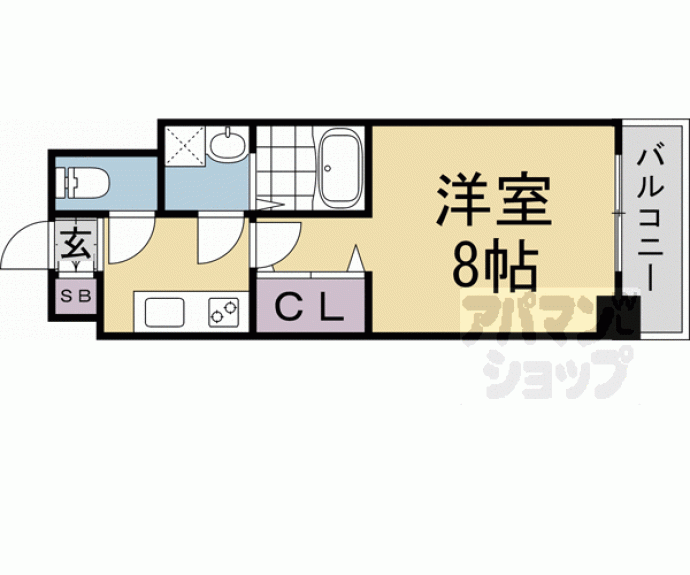 【ＴＨＥＧＡＲＮＥＴＳＵＩＴＥＲＥＳＩＤＥＮＣＥ京都駅南】間取