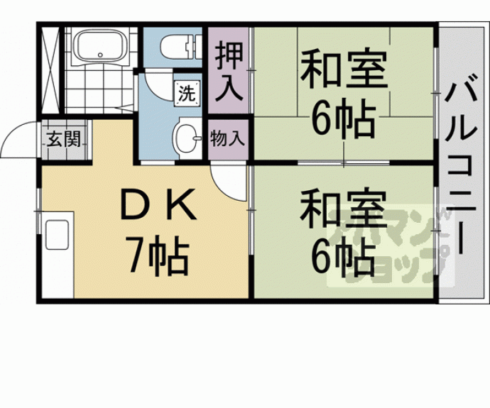 【ラーバン嵯峨】間取