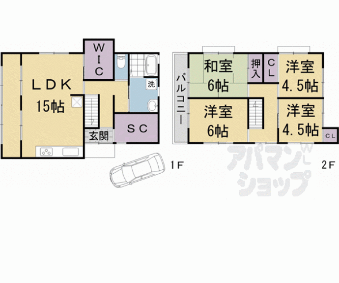 【一乗寺樋ノ口町貸家４０】間取