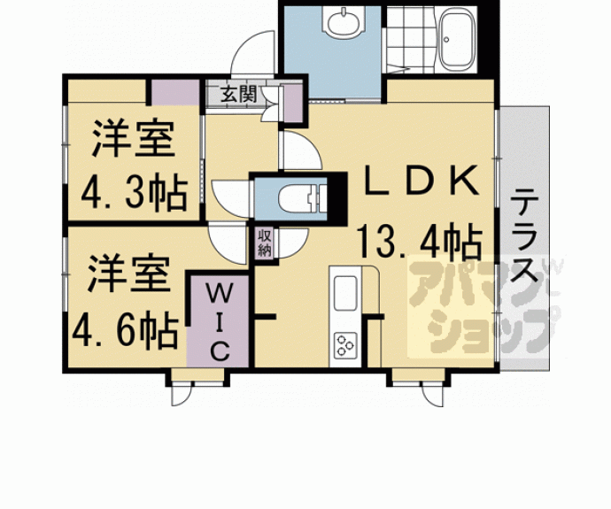 【ＩＮ　ひもろぎ】間取