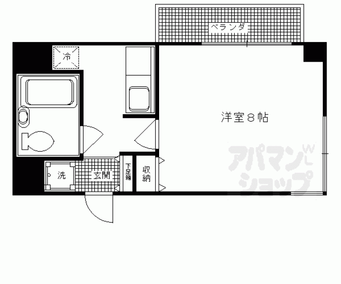 【デ・アッシュ西京極】間取