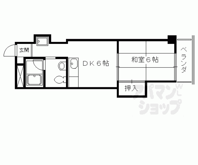 【ヴィラ太秦】間取