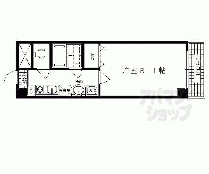 【フレーヴァー西京極】間取