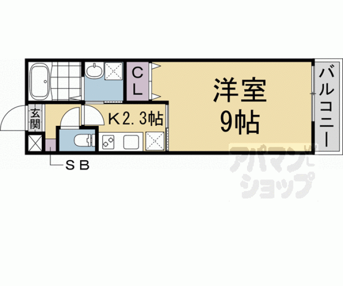 【マナーズテラス西京極】間取