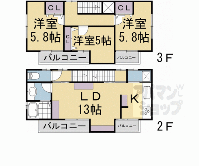 【デザイナーズハウスＴＡＫＥＤＡ】間取